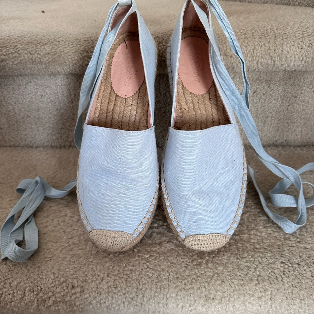 J. Crew Sky Blue Espadrille Flats